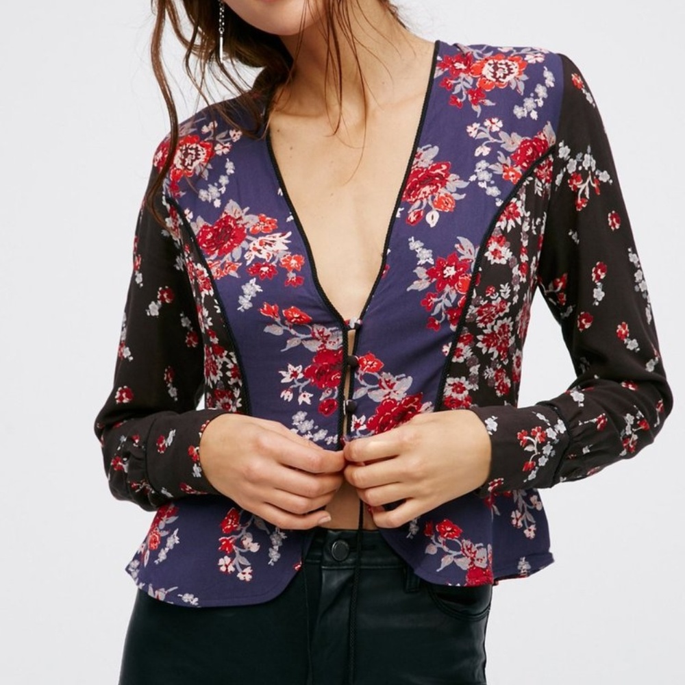 Free People | Floral Print Blouse